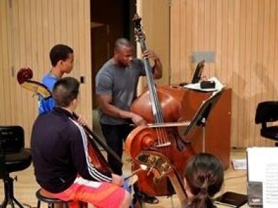 School of Orchestra students practicing