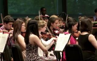 School of Orchestral Studies students practicing