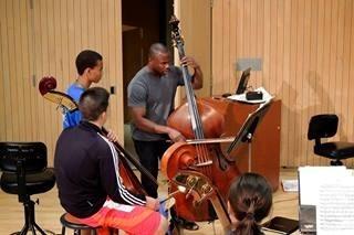 School of Orchestra students practicing