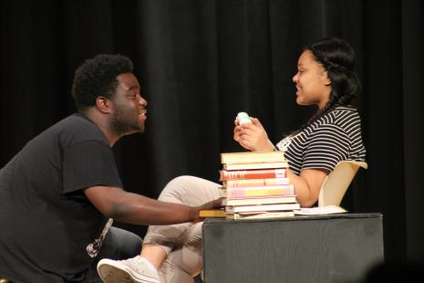 School of Theatre students practicing School of Theatre students practicing