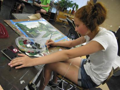 School of Visual Arts student painting School of Visual Arts student painting